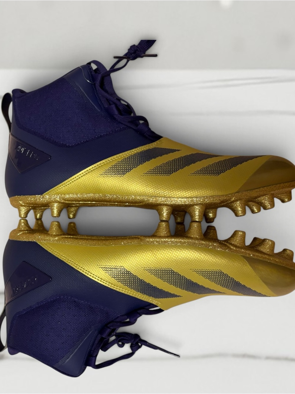 adidas Adizero Chaos 2E Football Cleats Gold Purple Men’s Size 13 JH5735 NEW